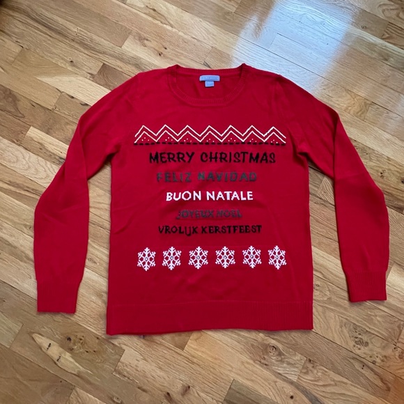 NWOT Laura Scott Merry Christmas Sweater - Picture 2 of 4